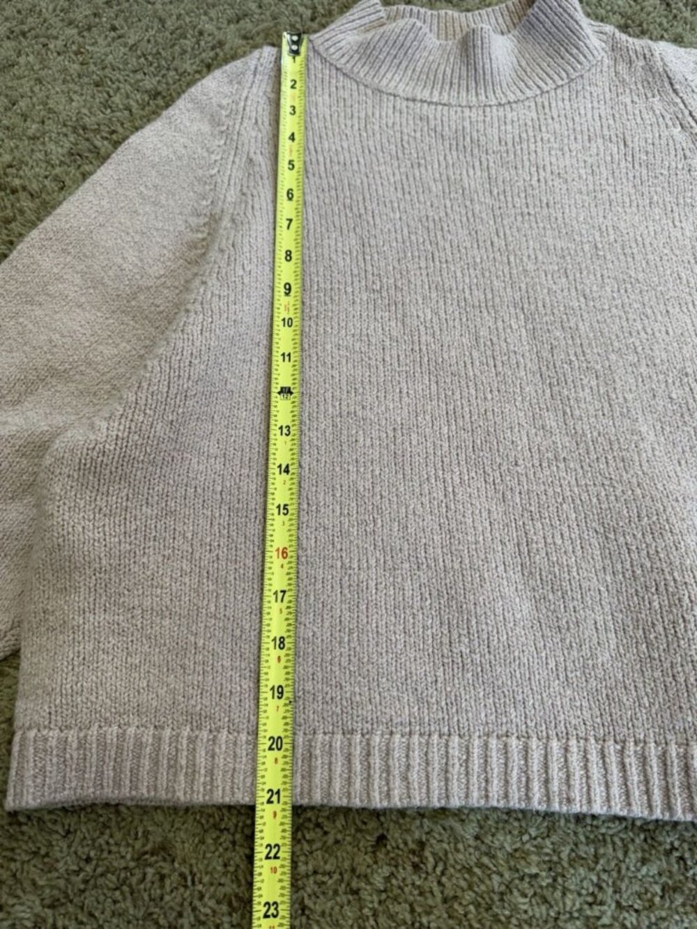 OLD NAVY Relaxed Sweater Mock Neck LARGE Casual Basic Neutral Teacher Minimal - Picture 7 of 8
